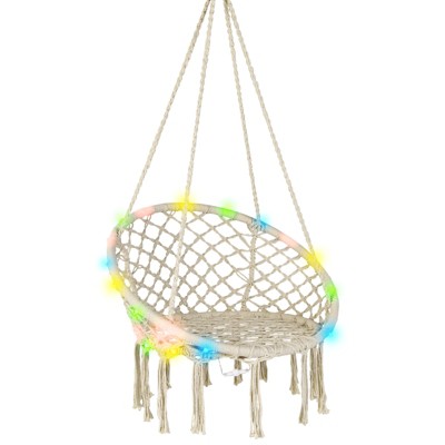 Hammock chair with lights sale