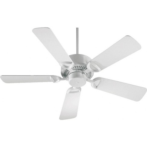 Quorum Lighting Estate 42 White Ceiling Fan, 5 Blades, Optional Light Kit, 3 Speed, Dry Rated - image 1 of 1