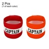 Unique Bargains Adjustable Elastic Soccer Basketball Training Captain's Armband 2 Pcs - 3 of 4