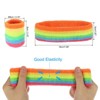 Unique Bargains Terry Cloth Sports Athletic Gym Working Out Headband Wristband Sweatband 6 Sets - 2 of 4