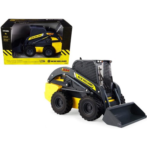 New Holland L334 Skid Steer Loader Yellow And Dark Gray 1 16 Diecast Model By Ertl Tomy Target