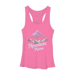 Women's Design By Humans Mountain Mama Camping Adventure Mom By Flowerr Racerback Tank Top - 1 of 2