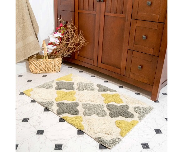 Alloy Moroccan Tiles 2 Piece Bath Rug Set Willow - Chesapeake Merchandising Inc.