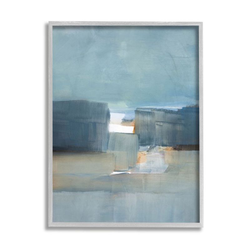 Stupell Industries Abstract Nautical Landscape Between Spaces Blue Beige, 1 of 7