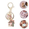 Unique Bargains Mushroom House Handbag Charms Keychains 1 Pc - 3 of 4