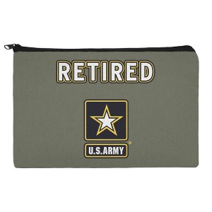 U.S. Army Retired Logo Makeup Cosmetic Bag Organizer Pouch - 1 of 4