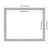 Amanti Art Vista Brushed Nickel Narrow Framed Magnetic Dry Erase Board - 4 of 4