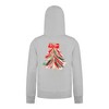 Everyday Kids Christmas Collection Red & Gold Painted Tree Girls Zip Up Hoodie – Holiday Sweatshirt - 3 of 4