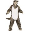 HalloweenCostumes.com One Size Fits Most   Adult Wolf Mouth Mover Mask Costume, Black/Brown/Brown - 2 of 4
