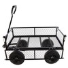 SKRAN Solid Wheels Large-Capacity mesh Steel Garden Trolley with Detachable Side Without Inflatable Tires,The Load can Reach 1100 pounds - 4 of 4