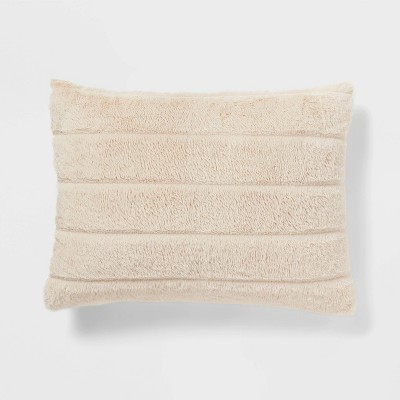 Threshold Luxe Faux-Fur Comforter & Sham Set Lightweight
