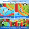 HOMDOX 145" × 102" × 72" Inflatable Bounce House for Kids Fun Jumping Area w/Basketball Hoop Large Pool Long Slide Climbing Wall Air Blower Outdoor - 3 of 4