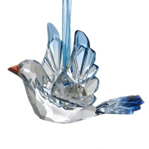 3.5 Inch Bluebird Happiness Ornament Calming Uplift Bright Tree Ornaments - 1 of 3