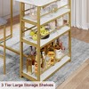 Kitchen Table Set, Dining Table and Chairs for 2, 3 Piece Dining Room Table Set with 2 Upholstered Chairs - 4 of 4