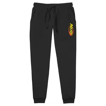 Men's Nerf Classic Yellow Logo Jogger Sweatpants - Black - Medium : Target