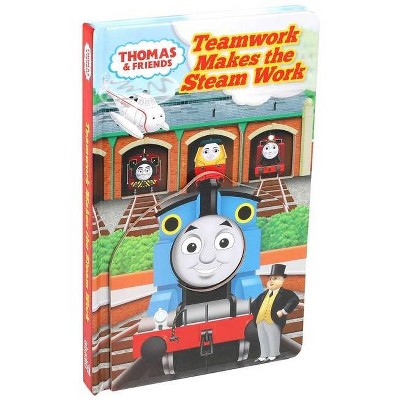 Thomas & Friends: Teamwork Makes the Steam Work - (Deluxe Guess Who?) by  Maggie Fischer (Board Book)