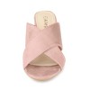 Allegra K Women's Opened Toe Crisscross Strap Block Heel Slide Sandals - 2 of 4