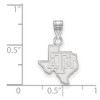 Black Bow Jewelry Sterling Silver Texas A&M Aggies NCAA Small Pendant - 2 of 3