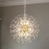 Rennnsan Norellia 19"W 9-Light Sputnik Dandelion Crystal Modern Glam Dimmable Chandelier - 2 of 4