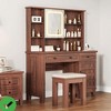 Makeup Vanity Desk Makeup Vanity with Mirror & Lights & Power Outlet Makeup Table with 2 Drawers with Charging Station - 2 of 4