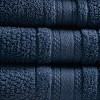 100% Cotton Solid Color Double Stitched Bath Towel Set, Anti-Microbial Certified Super Absorbent Quick Dry Bath Towel - 3 of 4
