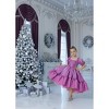 2Bunnies Girls Petticoat High-Low Ruffled Shimmer Birthday Gown Princess Costume Dress Puff Sleeve - 3 of 4