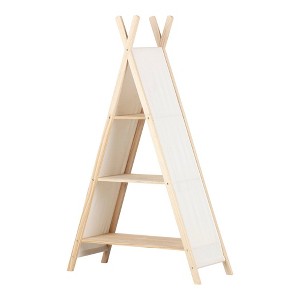59.25" Sweedi Tent Shelving Unit Natural Cotton/Pine - South Shore: Kids' Room Storage, Pine Frame - 1 of 4