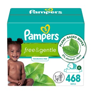 Pampers Free & Gentle Baby Wipes - 1 of 4