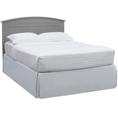 Gray Solid Wood Convertible Crib with Mattress