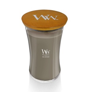 21.5oz Large Hourglass Jar Candle Sand & Driftwood - WoodWick: Soy & Paraffin Blend, Crackling Wick - 1 of 4