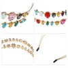 Unique Bargains Women's Double Layer Metal Colorful Rhinestone Faux Crystal headband 5.63"x1.77" 1 Pc - 3 of 4