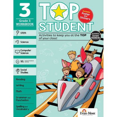 Top Student, Grade 3 - by  Evan-Moor Educational Publishers (Paperback)