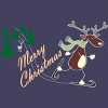Women's Design By Humans Christmas Reindeer for darks By ozdilh Racerback Tank Top - 2 of 3