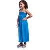 Girls Solid Color Strapless Tube Maxi Dress - 24sevenKid™ - 2 of 4
