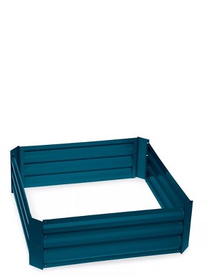 Gardeners Supply Company Demeter Corrugated Metal Raised Bed | Sturdy Corrugated Galvanized Steel Frame Plant Bed | Outdoor Deep Root Planter Box for