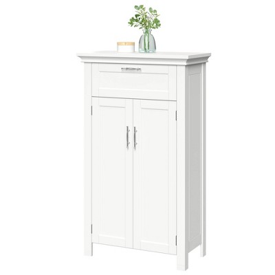 Somerset Free Standing Cabinet with Two Doors and Drawer White - RiverRidge Home