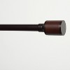 Exclusive Home Rimini 1" Curtain Rod and Finial Set, Matte Oil Rubbed Bronze, Adjustable 35"-66" - 2 of 2
