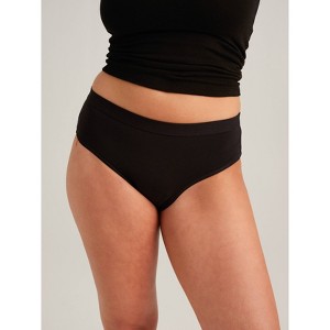 Saalt EveryWEAR - Leakproof Cotton Briefs - Heavy Absorbency - Black - 1 of 4