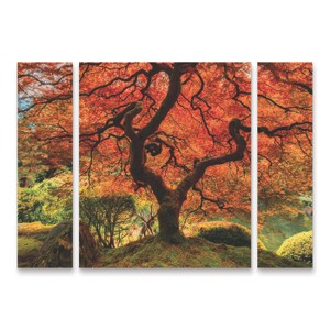 Trademark Fine Art -Moises Levy 'The Tree Vertical' Multi Panel Art Set Large 3 Piece - 1 of 1