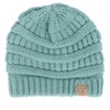 C.C Kids' One Size (2-5) Fuzzy Lined Solid Cable Knit Winter Beanie - 4 of 4