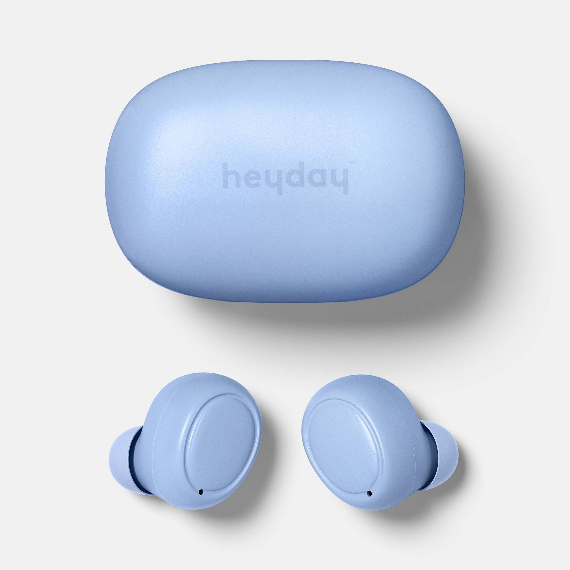 True Wireless Bluetooth Sweat Resistant Earbuds - heyday™ Peri-Blue: USB-C, 20 Hr Battery