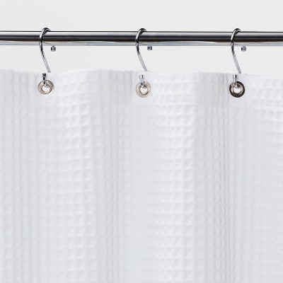 72"x84" Extra Long Waffle Weave Shower Curtain - Threshold