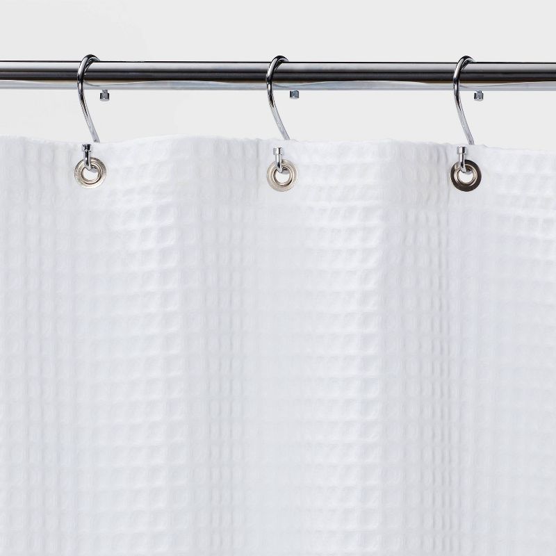 Waffle Weave Shower Curtain - Threshold™, 3 of 6