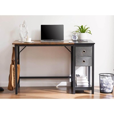 PAGED Computer Desk Modern Ergonomic Office Desk with Hook and Control Panel for Office, Adjustable Height