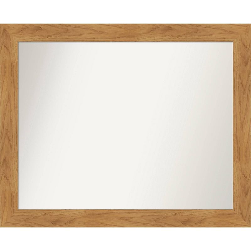 32&#34; x 26&#34; Non-Beveled Carlisle Blonde Wood Wall Mirror - Amanti Art, 1 of 10