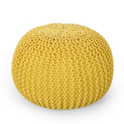 Yellow store ottoman target