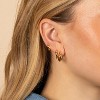 Small Sterling Silver Huggie Hoop Earrings Set for Women, 14K Gold Plated Hoops Stacks for Multiple Piercings - 2 of 4