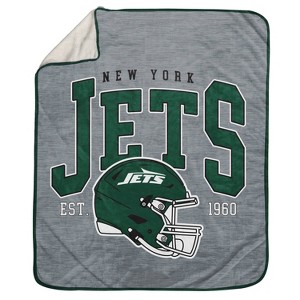 NFL New York Jets Vintage Arch Sweatshirt Blanket - 1 of 1