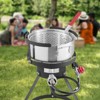VEVOR 10 Qt Fish and Wing Fryer, Aluminum Propane Fish Fryer Kit, Outdoor Deep Fryer Seafood Pot with Thermometer, Strainer Basket, Silver - 2 of 4