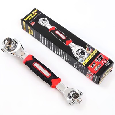 Paaaawaters 52 in 1 Socket Wrench 360 Degree Revolving Multi Tool Wrenches，1PACK